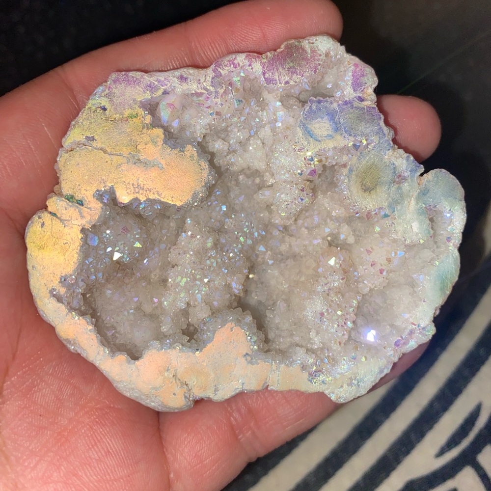 Aura Coated Druzy Agate